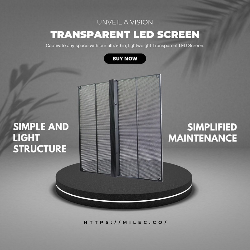 Transparent LED Screen UK: Red
