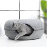 round cat tunnel bed