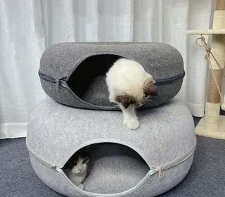 cat tunnel bed