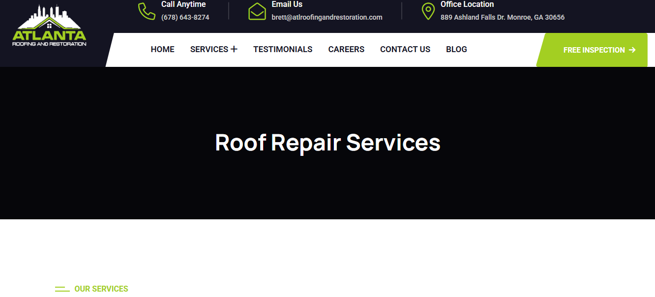 roof repair services